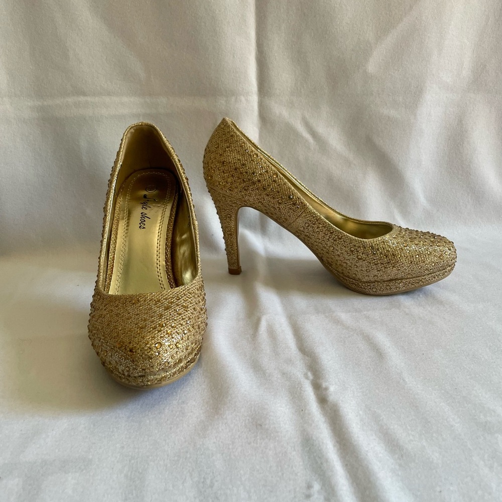 Style Shoes Gold Heel
